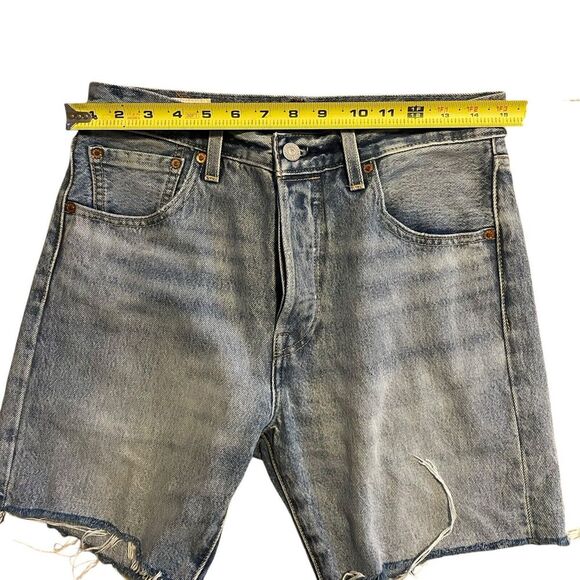 LEVIS 501 '93 PREMIUM BIG E Regular Jeans Denim Shorts Men‎ Size 32x7 Button Fly - Picture 7 of 11